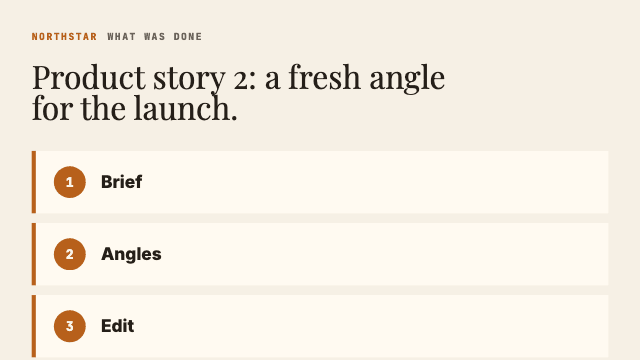 Case Study product marketing angle video preview