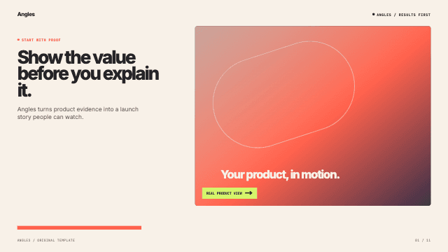 Quiet Form product marketing angle video preview
